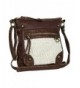 Brown Large Leather Crossbody Purse x