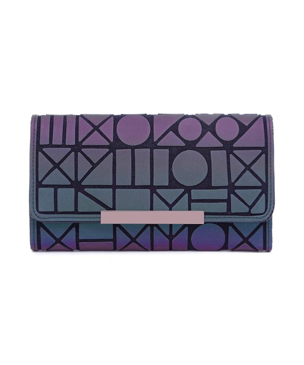 Geometric Rhomboids Lattice Wallet Purse