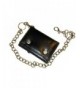 Leather Trifold Biker Wallet Chain