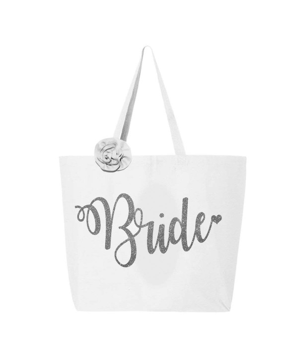 Classy Bride Glitter Tote Bag