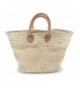 Moroccan Straw Shopper Leather Handles