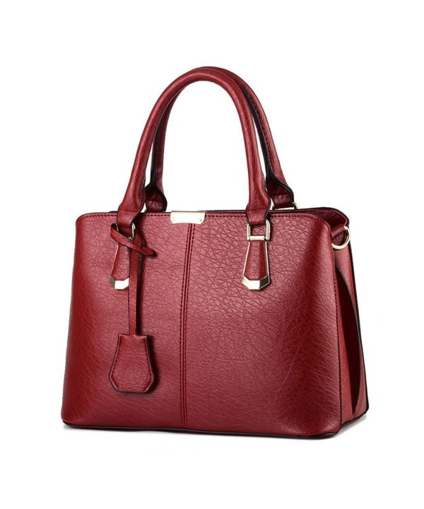 Simple Leather Shoulder Handbags Zipper