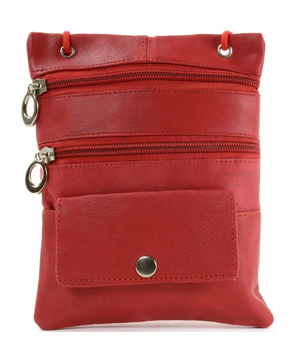 Leather Organizer Shoulder Pocket Handbag