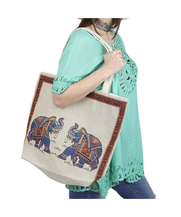 Elephant Handbag Oversized Jacquard Texture