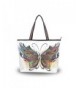 Handle Shoulder Butterfly Flower Handbag