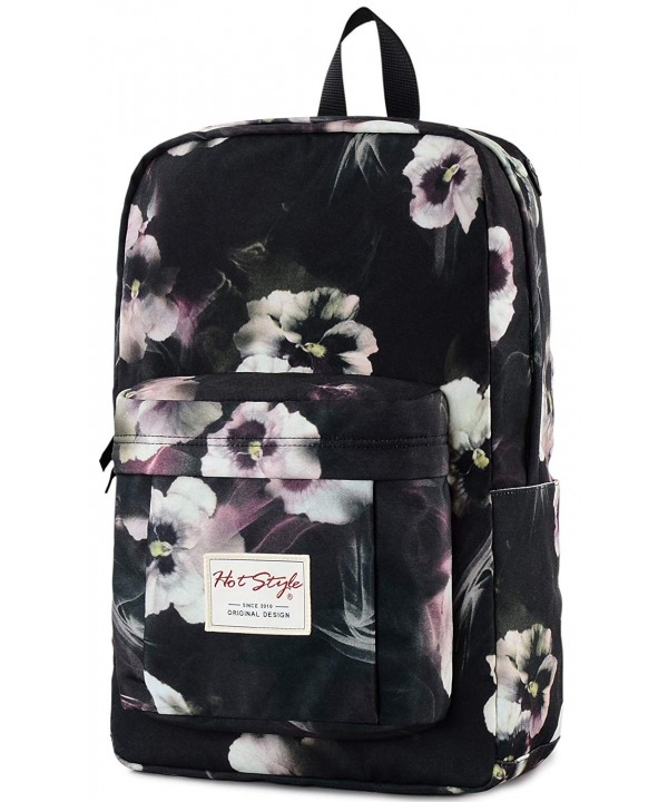 Trendy College Backpack Floral Bookbag