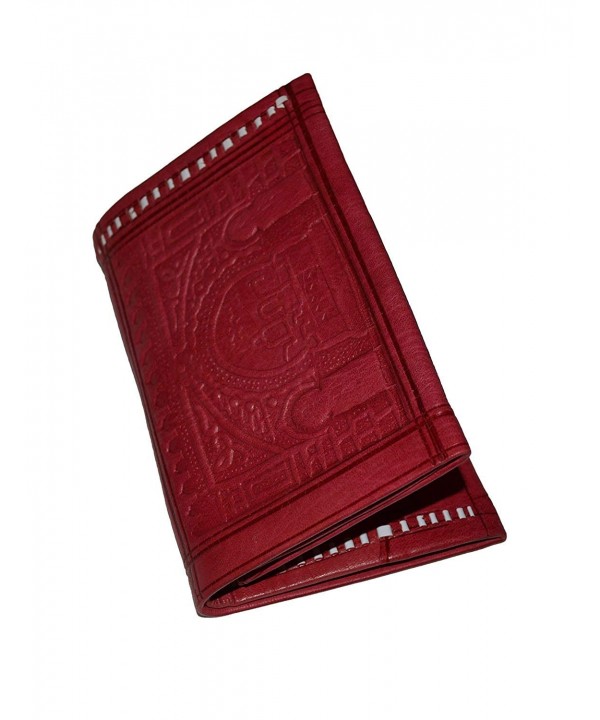 Leather Wallet Large Exquisite Red