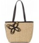 Bueno Butterfly Faux Straw Handbag