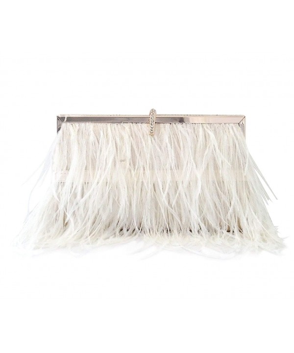 ZAKIA Natural Ostrich Feather Shoulder