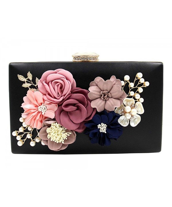 Womens Flower Dinner Clutch Evening