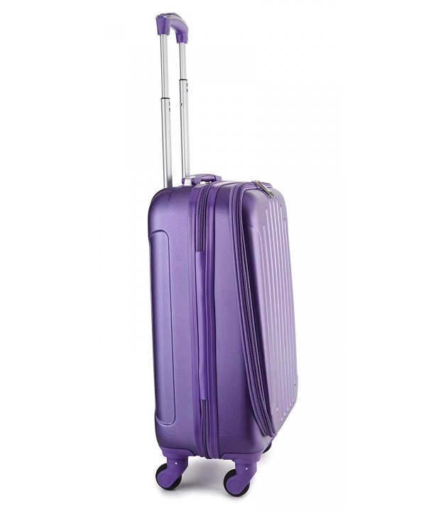 Victoria 20'' Carry On Lightweight Hardshell Spinner Luggage - Purple ...