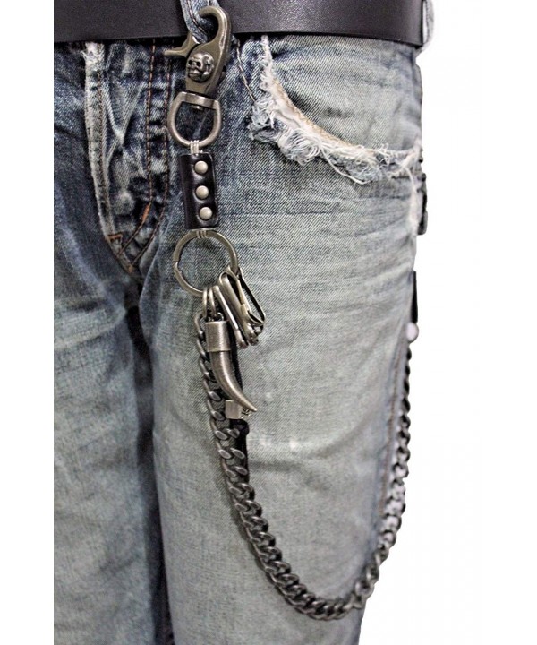 Fashion Wallet Chunky Skeleton Silver