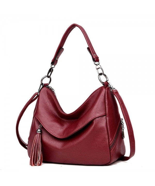 Women's Leather Shoulder Bag Cross Body Bags Top Handle Handbags Purse ...
