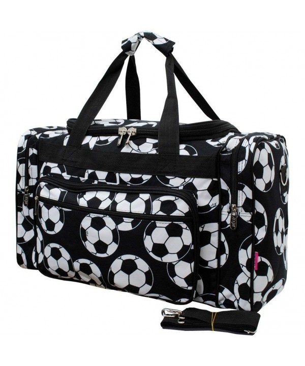 Soccer Print Medium Shoulder Duffle