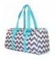 NGIL Chevron Quilted Duffle Teal