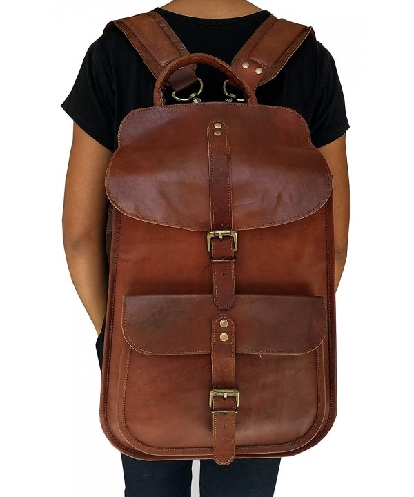 VINTAGE COUTURE Leather Backpack Computer