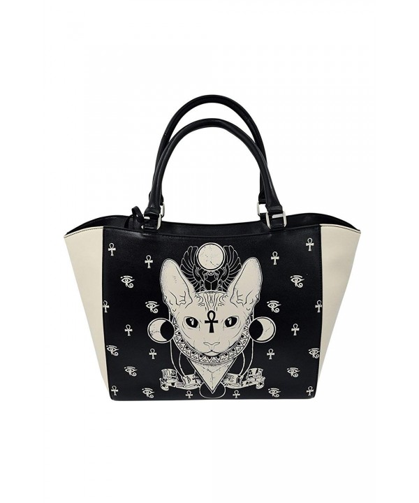 Banned Gothic Bastet Satchel Handbag