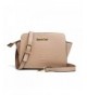 Women Cross Pattern Leather Messenger