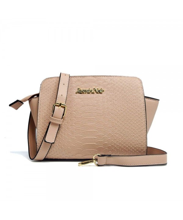 Women Cross Pattern Leather Messenger