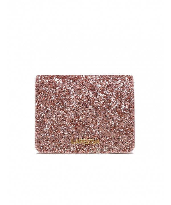 Cute Trifold Wallets for Women Glitter Leather Short Clutch - Card ...