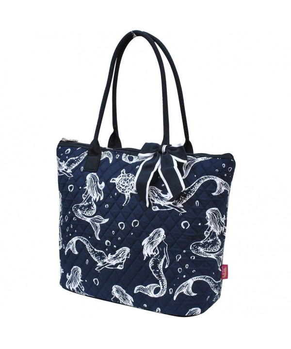 Mermaid Navy NGIL Quilted Tote