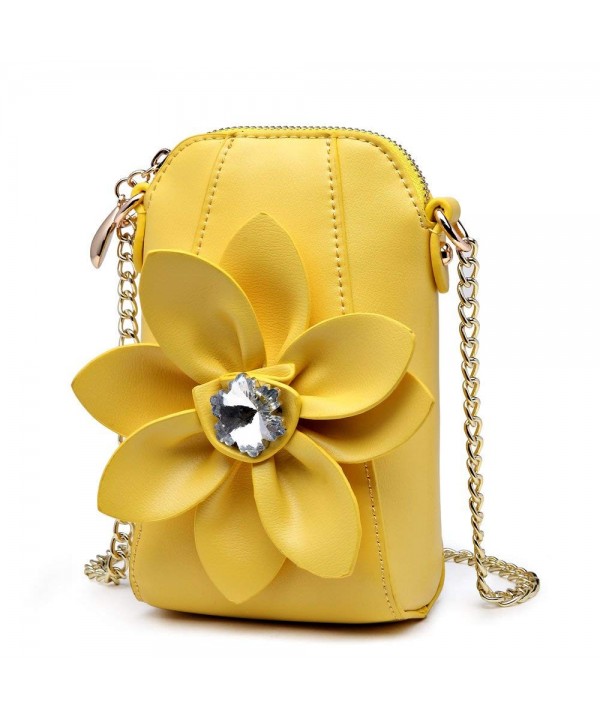 SUNROLAN Crossbody Flower Leather Satchel