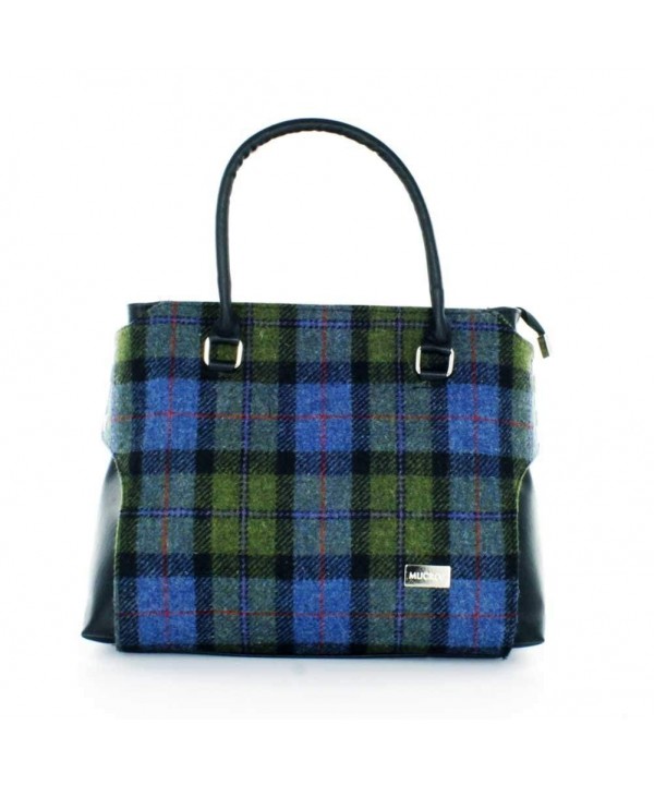 Ladies luxury Plaid Handbag Green