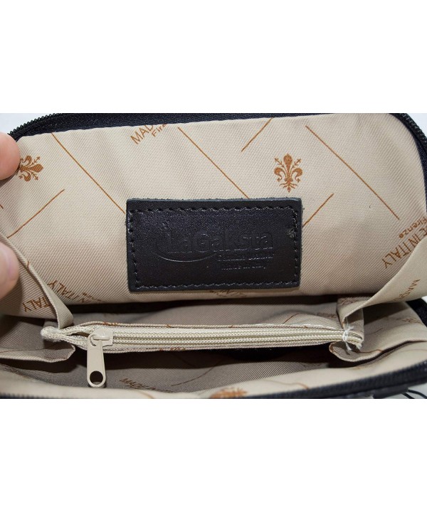 LaGaksta Italian Leather Crossbody Wallet