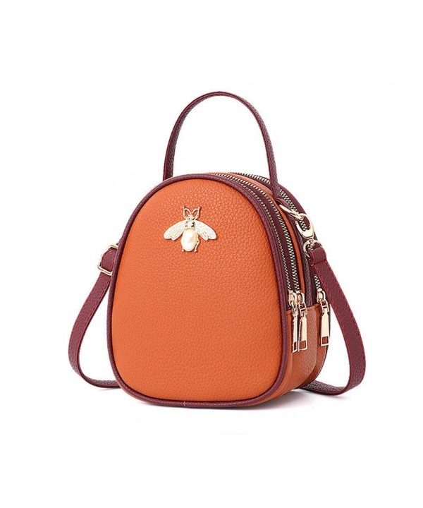 Donalworld Drawstring Bucket Handbag Orange