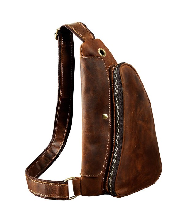 Leaokuu Leather Cycling Shoulder Backpack