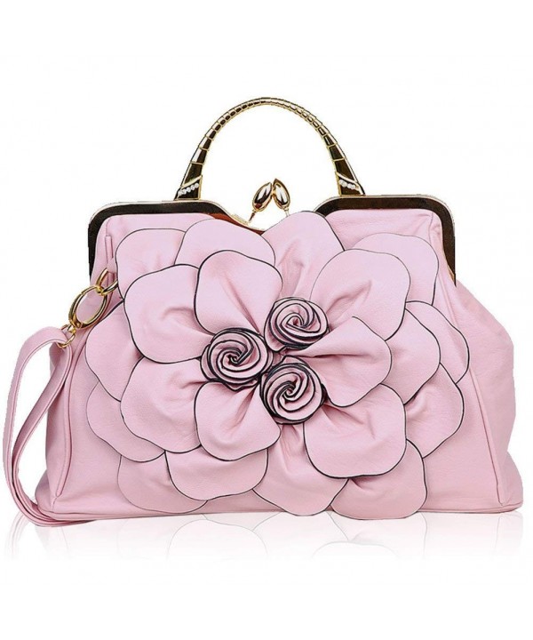 Zzfab Flower Purse Clasp Pink