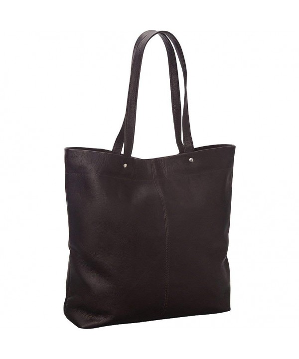 Donne Leather Deco Tote Cafe