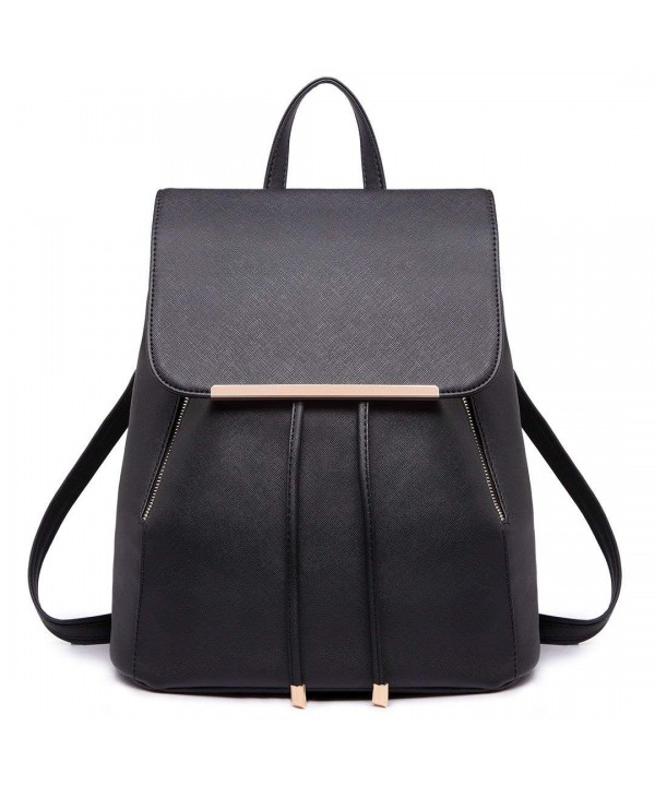 Miss Lulu Backpacks Saffiano Drawstring