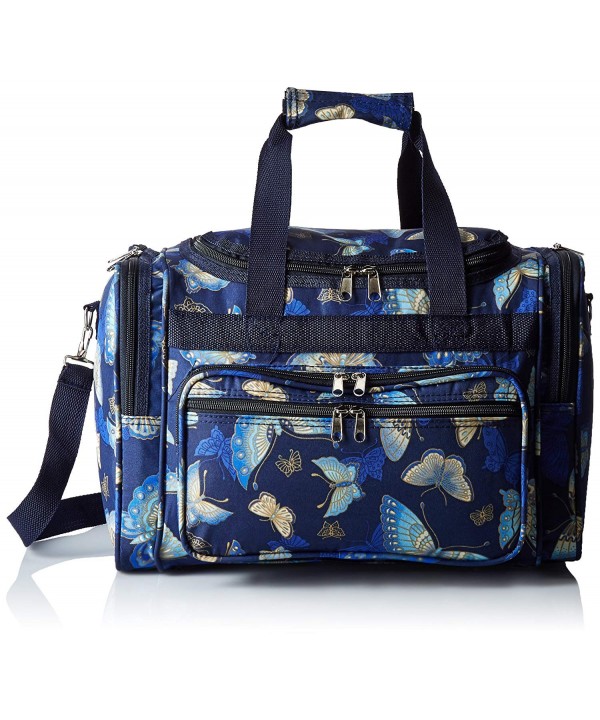 World Traveler Womens Duffel Butterfly