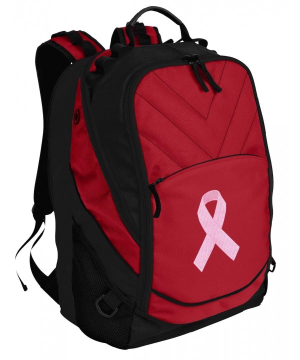 Pink Ribbon Backpack Laptop Computer