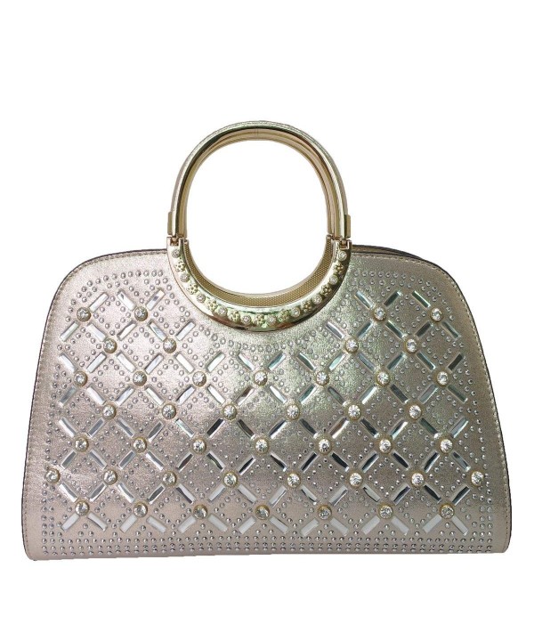 Satispac Womens Pattern Rhinestones Handbag