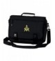 Masonic Briefcase Gold Embroidered Design Black
