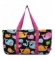 Summer Whale Print Utility Tote