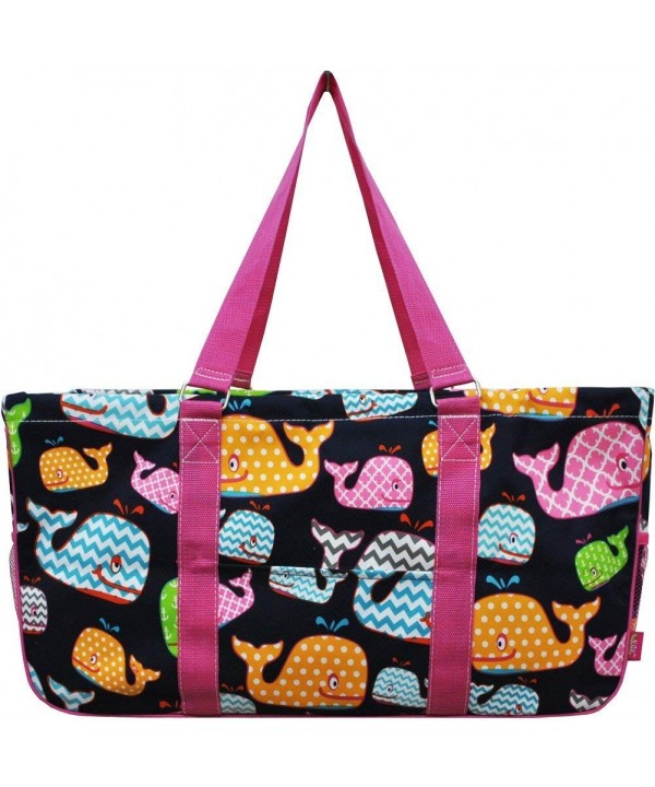 Summer Whale Print Utility Tote