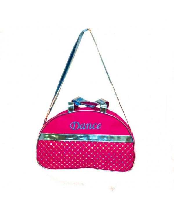 Duffle Fuchsia Metallic Sequin Shoulder