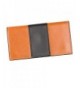 Leather Wallet Womens Contrast Brown