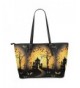 InterestPrint Halloween Leather Shoulder Handbags