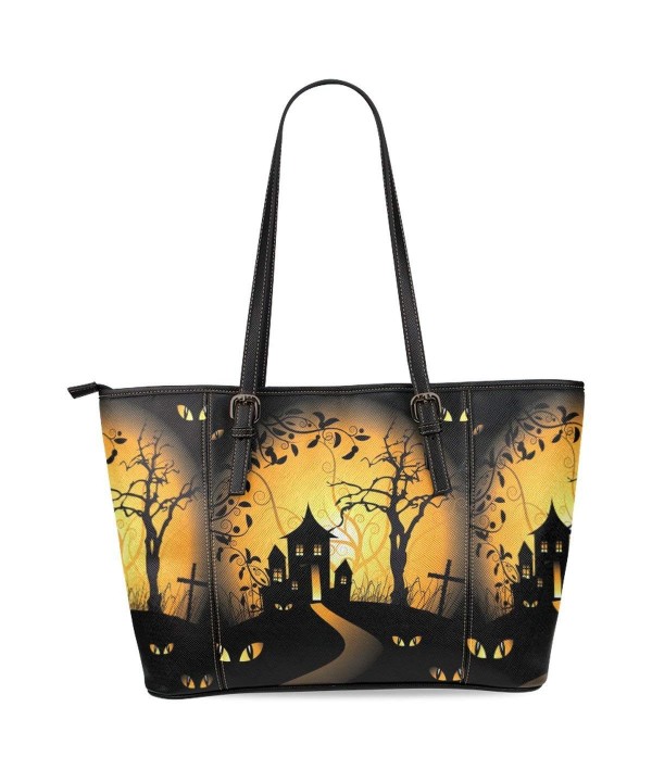 InterestPrint Halloween Leather Shoulder Handbags