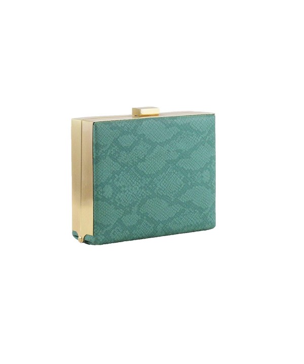 Hearty Trendy Python Clutch Minaudiere