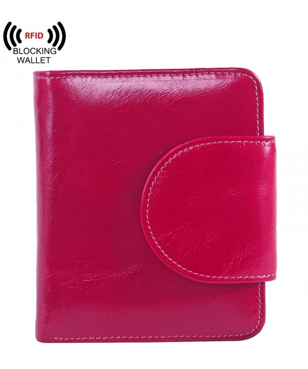 AINIMOER Billfold Genuine Leather Tri Fold