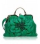 Ruiatoo Satchel Flower Leather Evening