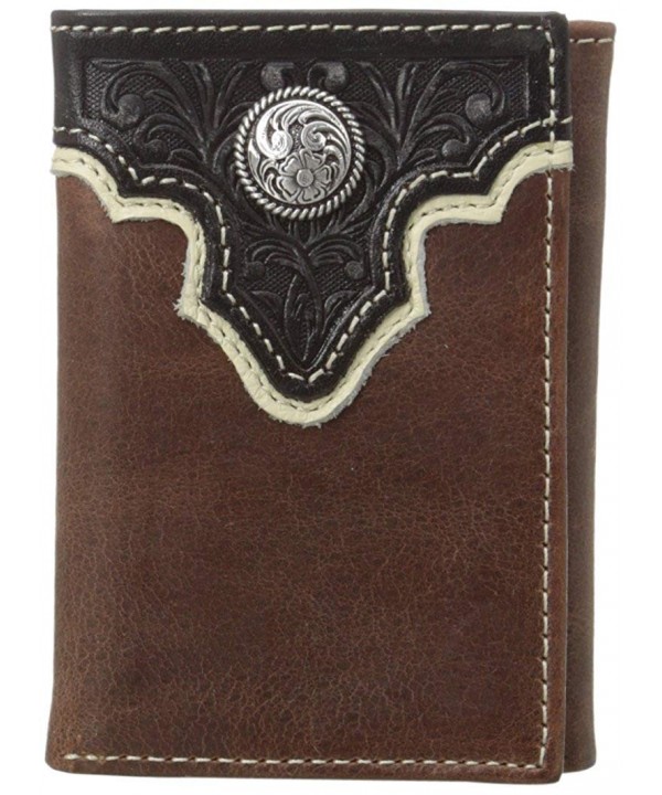 Ariat Concho Overlay Tri Fold Black