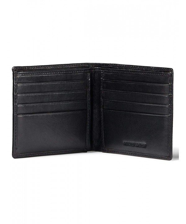 Men's 100% Leather RFID Blocking Bifold Wallet with Removable Card ...