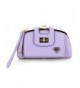 Front Twist Clutch Crossbody Handbag purple