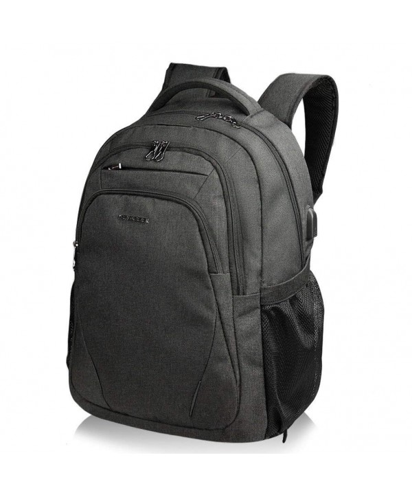 KROSER Backpack Computer Water Repellent Men Black